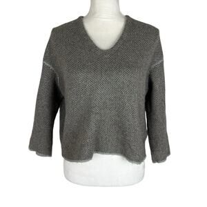 Soyer Minimalist Knitwear Cropped Relaxed Sweater Mohair Blend Size Small